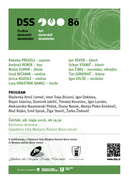 Noč slovenskih skladateljev - plakat 