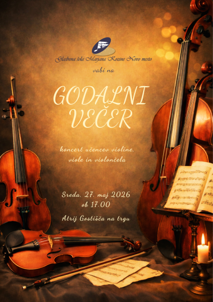 plakat za GODALNI VECER 2026 