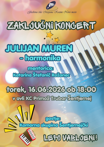 plakat Julijan Muren zakljucni koncert